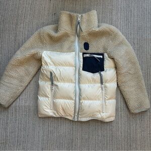 Coach Cream and White Sherpa Jacket